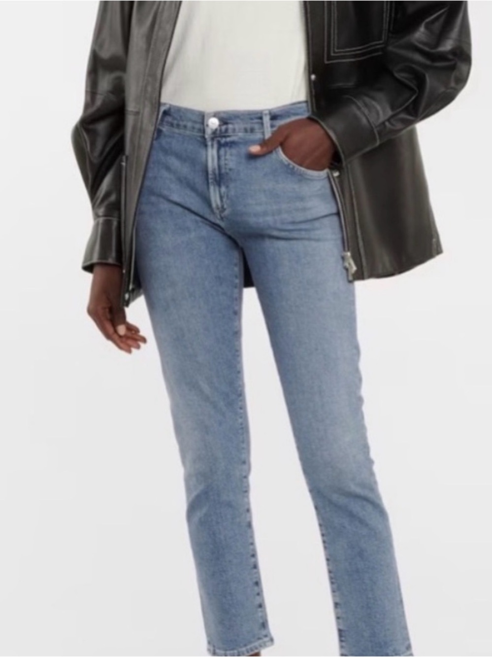CITIZENS OF HUMANITY Elsa Mid Rise Slim Fit Crop